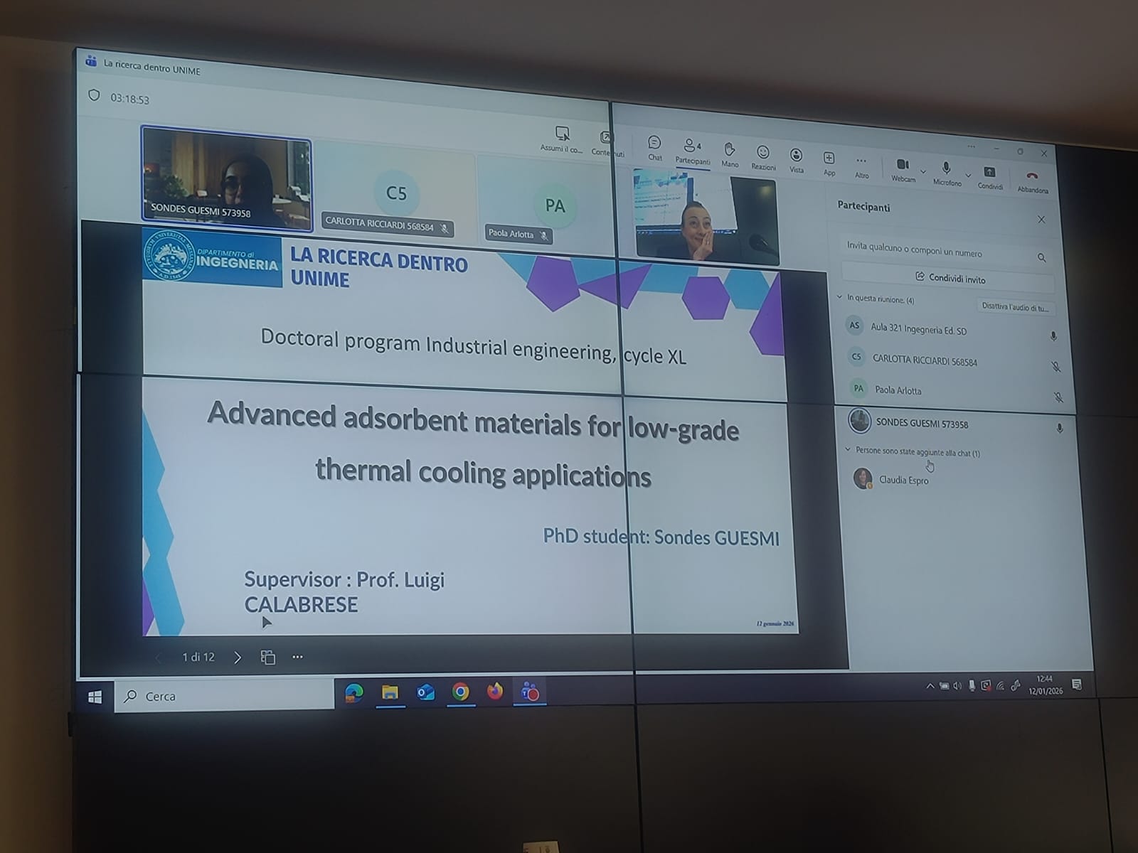La Ricerca dentro Unime gen 2026